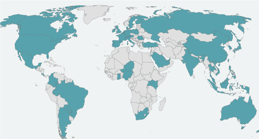 COUNTRIES WHERE REITS OWN PROPERTY