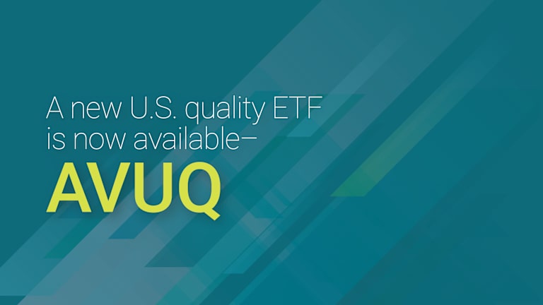 A new U.S. quality ETF is now available–AVUQ